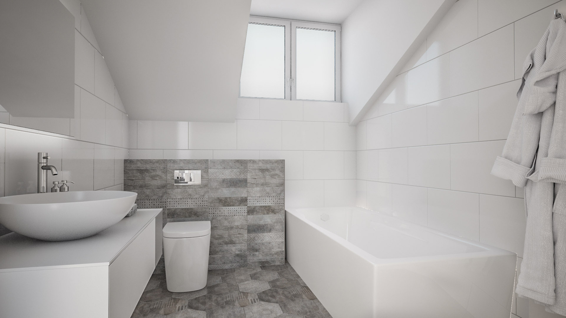 C3 Concept, visualisation 3D à Bulle. cressier villa 2 appartements intérieur